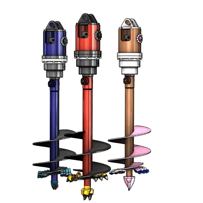 Auger Drill Attachment - 【Mais Vendido】 Broca de Perfuração de