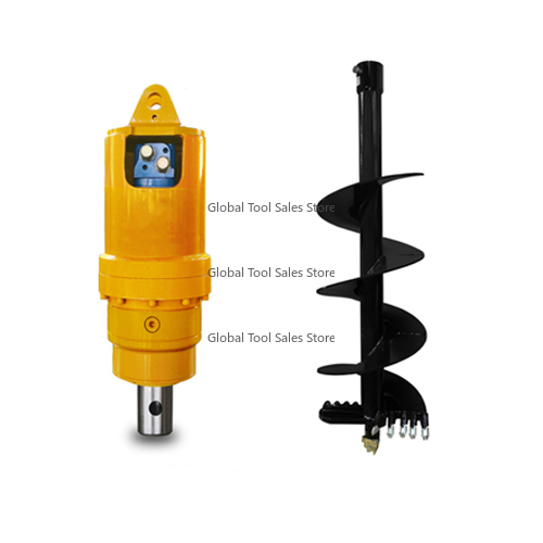 Auger Drill Attachment - Motor de fixação de escavadeira de