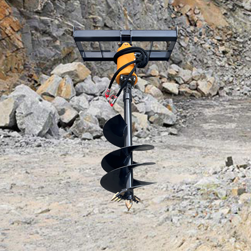 Auger Drill Attachment - Mini Escavadeira de Solo Eficiente com