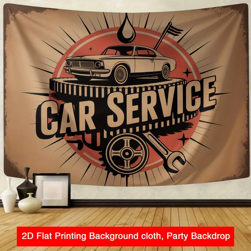 Banner grande retrô para servi - Heavy Equipment Service avaliação e preço