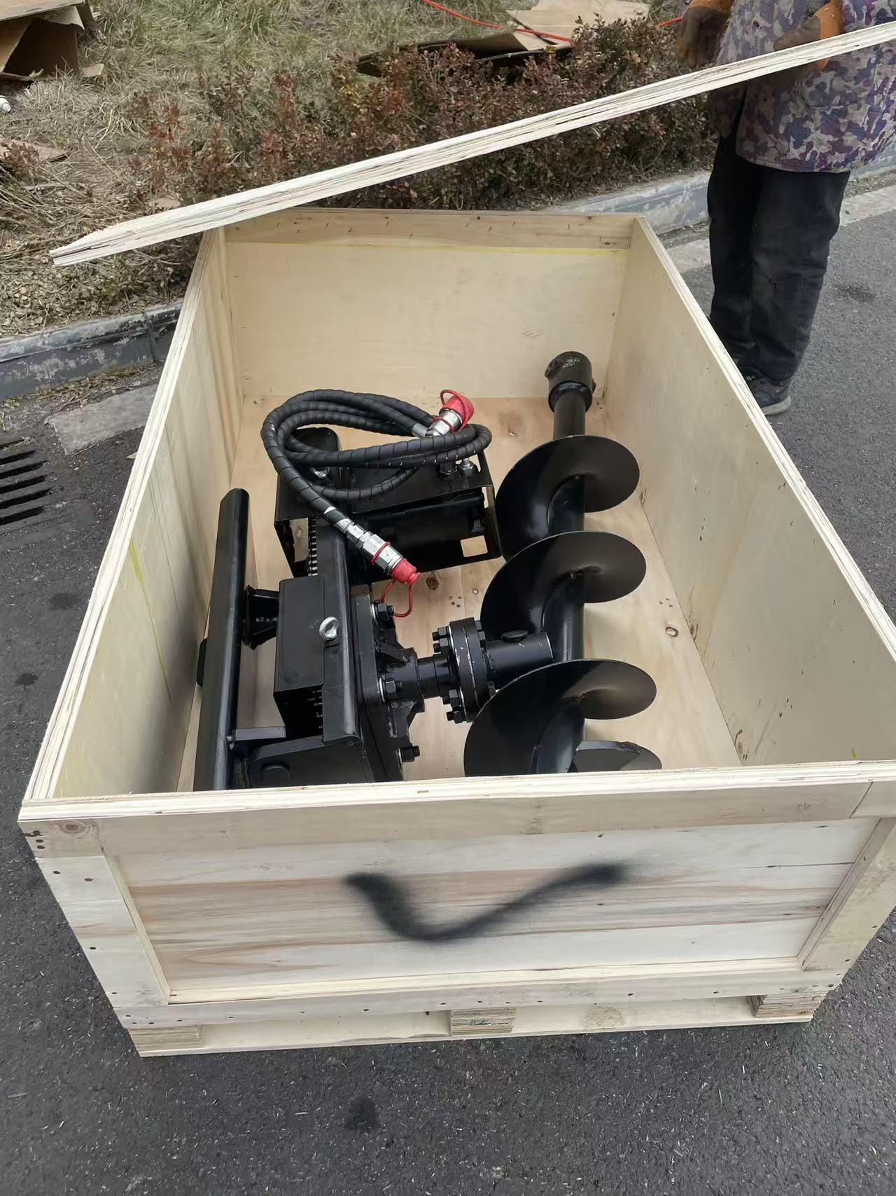 Perfurador Hidráulico de Solo  - Auger Drill Attachment avaliação e preço